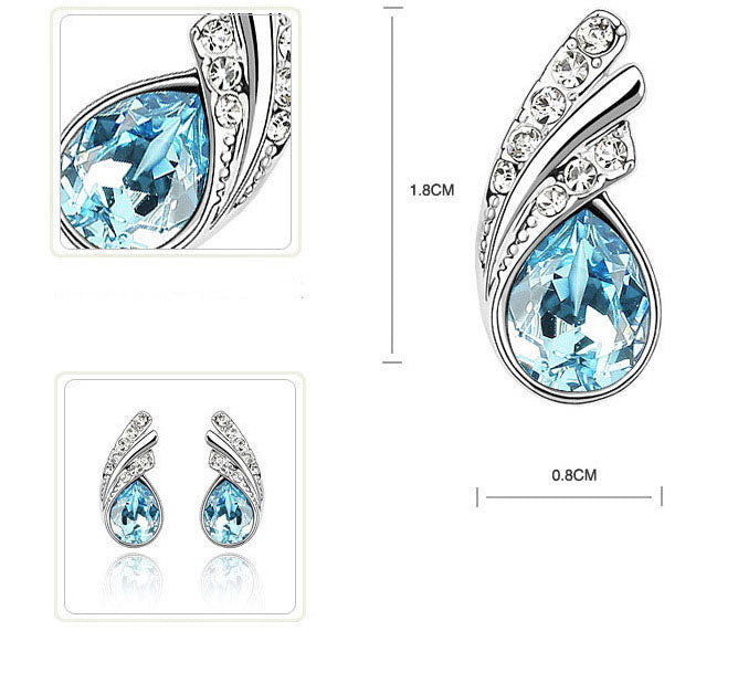 Crystal element earrings