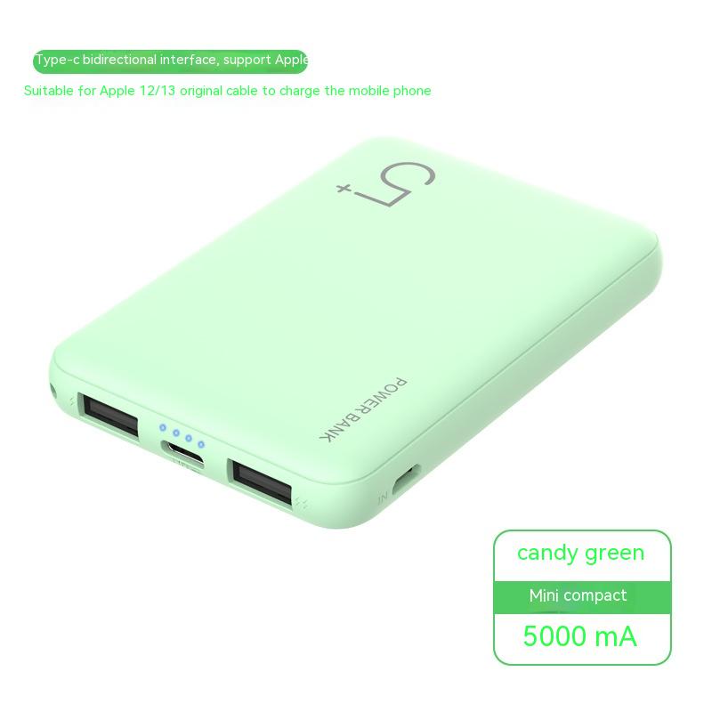 Power Bank 5000 MA Compact Mini Portable
