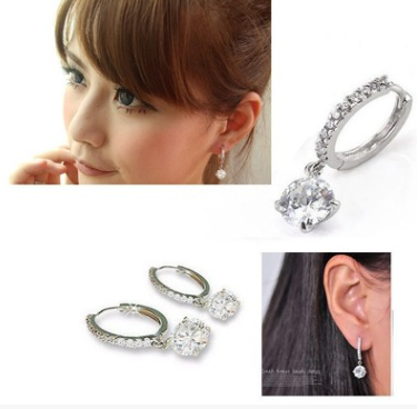 Earrings fashion heart and arrow full of zircon earrings earrings
