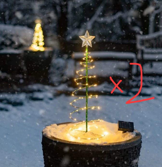 Creative New Solar LED Christmas Tree Lamps