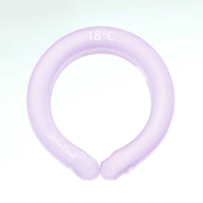 Summer Supplies Heatstroke Prevention And Cooling Artifact Ice Neck Outdoor Sports Cooling Ring Ice Cold Neck Collar