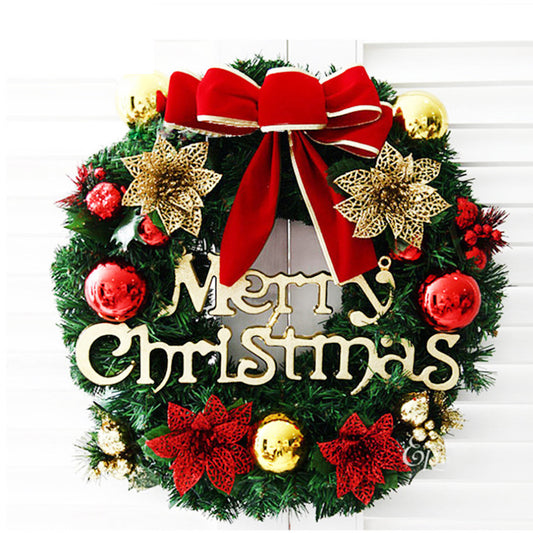 Christmas Decorations 30cm Christmas Wreath Simulation Wreath Door Hanging Window Props Background Christmas Tree Accessories