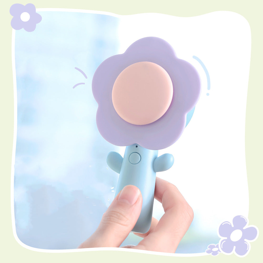 Mini Little Flower Ins Handheld Usb Rechargeable Portable Desktop Desktop Style