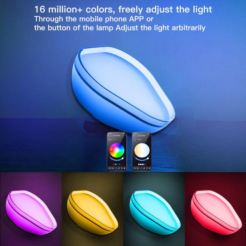 16 Colors Smart WiFi APP Control Night Light Bluetooth Desk Lamp Atmosphere Light For Home Bedroom Decoration