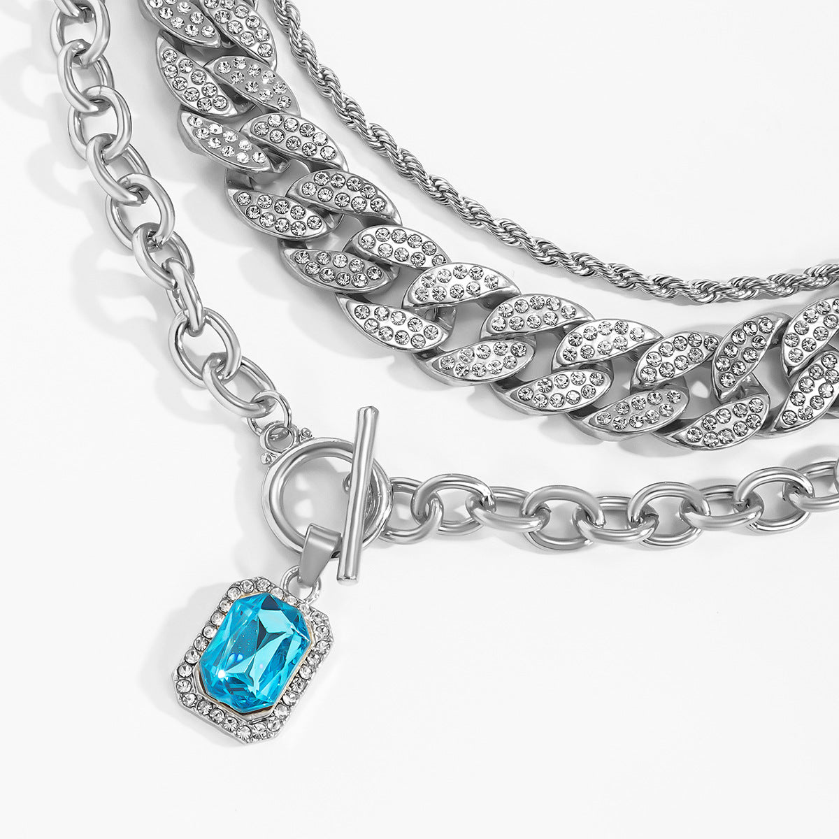 Men's Pendant Necklace With Tassel Geometric Design Sense
