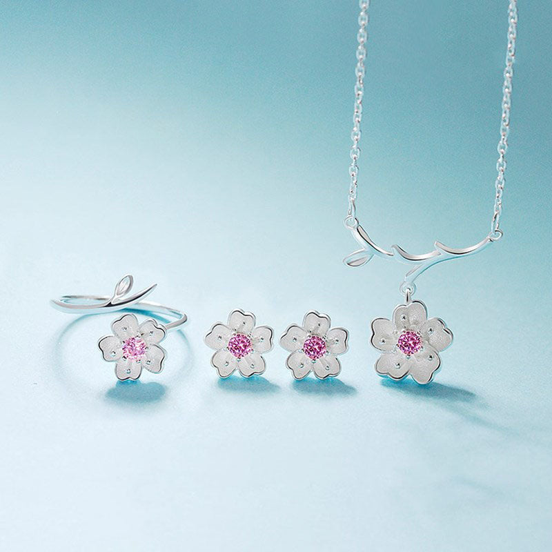 Four Sakura Bracelets Women's Simple Small Fresh Birthday Gift Bracelets