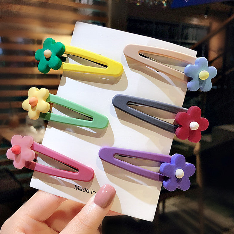 South Korea Ins Net Red Pearl Hairpin Set Hairpin Girl Word Clip Combination Side Bangs Clip Grabbing Clip