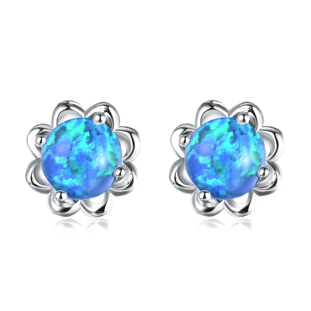 Flower Opal Earrings Women's Earrings
