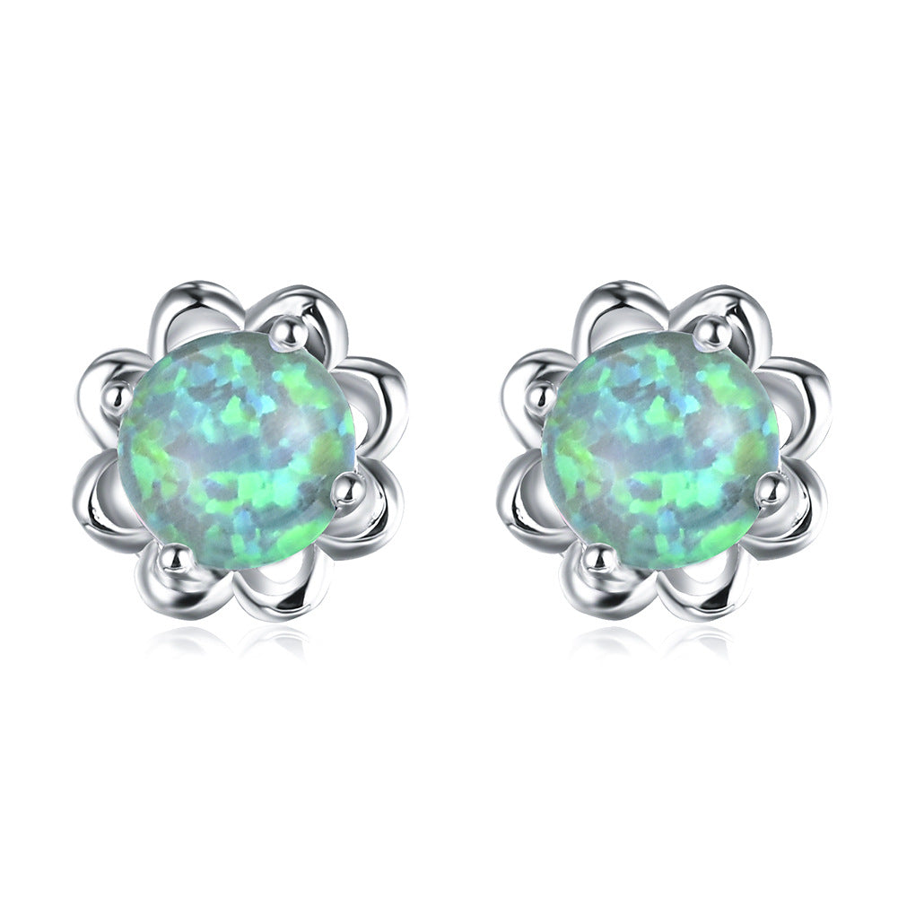 Flower Opal Earrings Women's Earrings