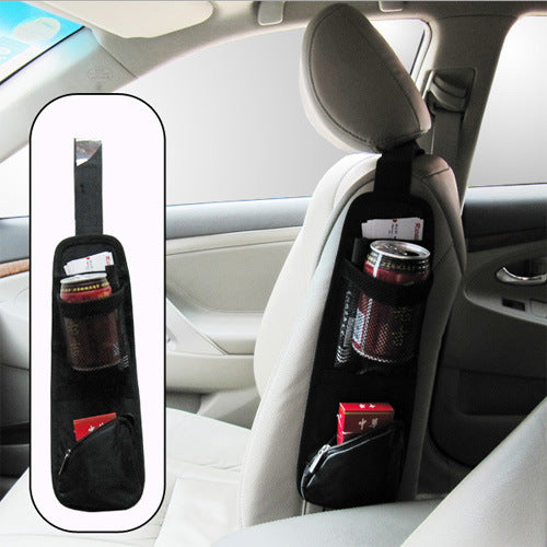 Seat Back Side Pockets Car Multi-function Storage Mobile Phone Hanging Bag Water Cup Holder