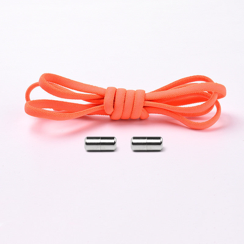 Elastic No Tie Shoelaces Semicircle Shoe Laces For Kids And Adult Sneakers Quick Lazy Metal Lock Laces Shoe Strings