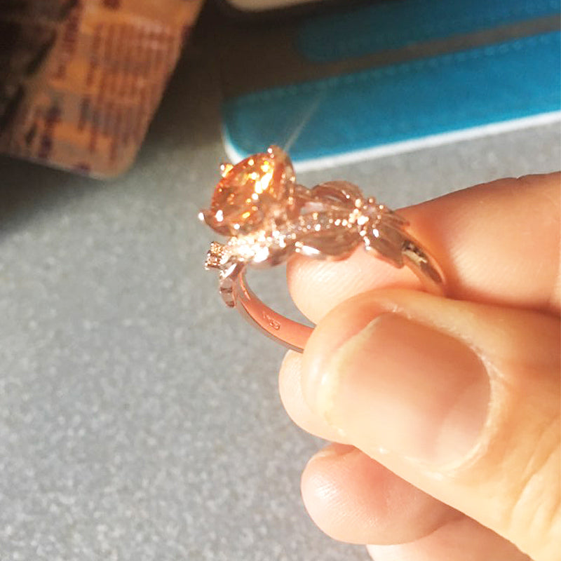Micro Diamond Bow Ring