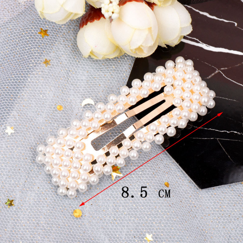 Pearl Hairpin Ins Net Red Word Clip Female Adult Clip Bb Clip Hairpin Bangs Clip Headdres