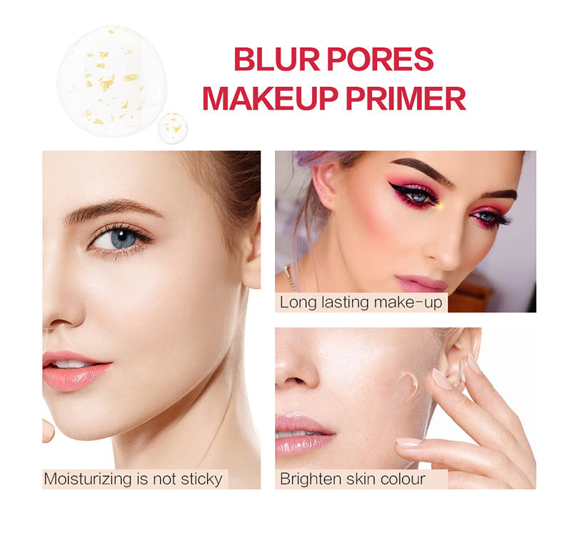 Makeup Base Face  Gold Foundation Primer Oil Control Professional Matte Make Up Pores