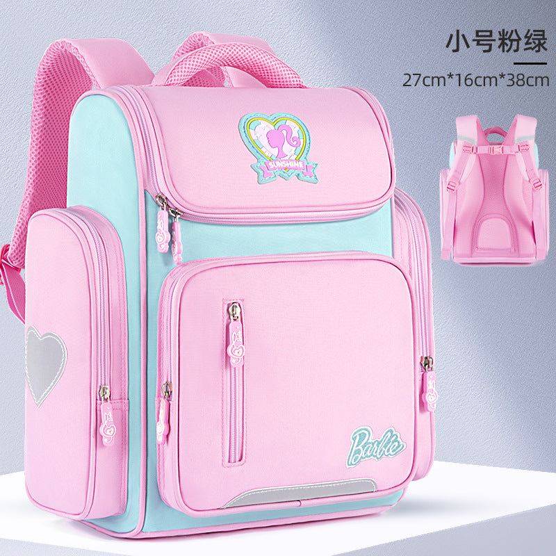 Barbie Schoolbag Schoolgirls 2021 New Style Girls Girls Ultralight Backpacks For Children In Grades 13 To 6