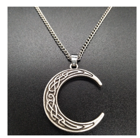 Electroplating Elegant Moon Charm Zinc Alloy Popular Necklace