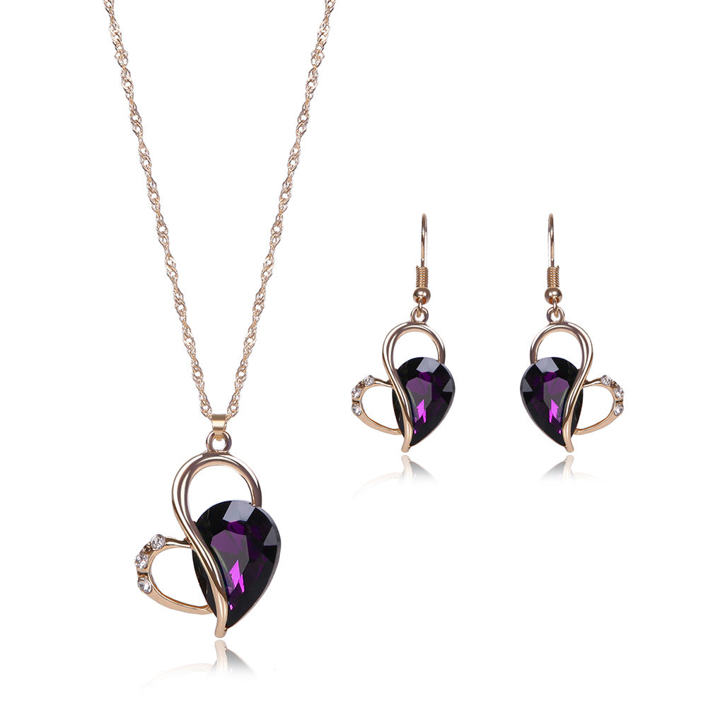 Two-piece Set Of Popular New Jewelry Necklace And