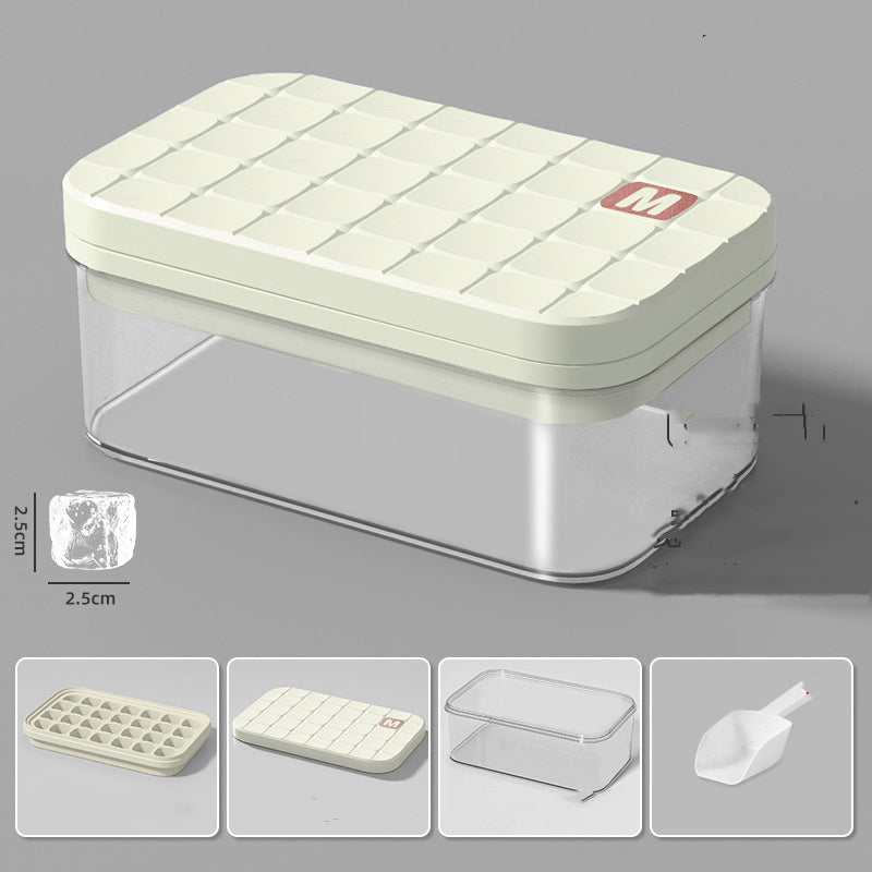 Household Fashion Ice Mold Press Type Storage Box